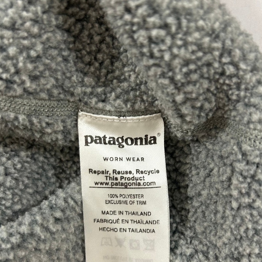 Patagonia Better Sweater Mens Small Grey Nickel 1/4 Zip Fleece Pullover Jacket - Picture 5 of 8
